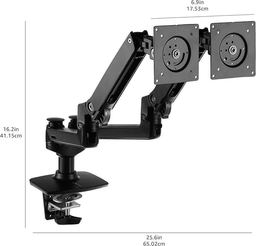 Amazon.co.jp: Amazonベーシック モニターアーム デュアル