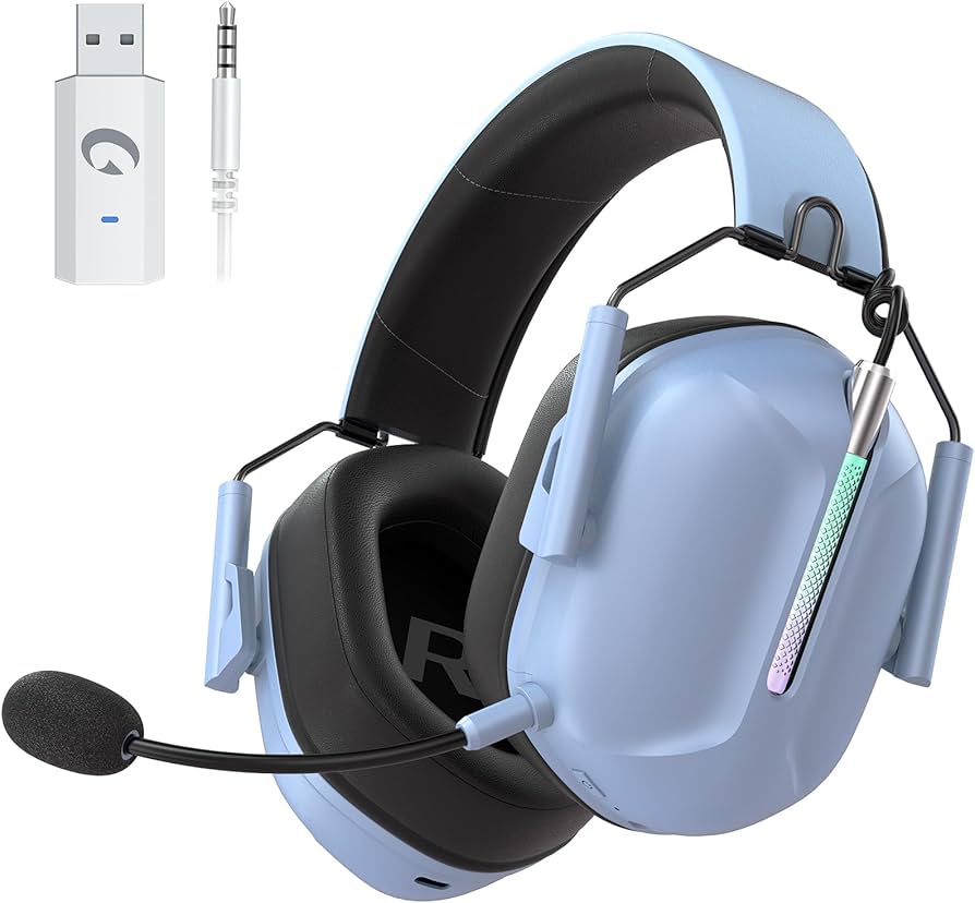 Amazon.co.jp: Gonbouyoku ゲーミングヘッドセット【2.4G USB