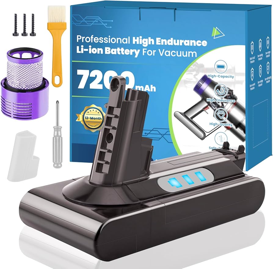 Amazon.com: OHZHAO 7200mAh Long-Lasting V10 Battery Replacement