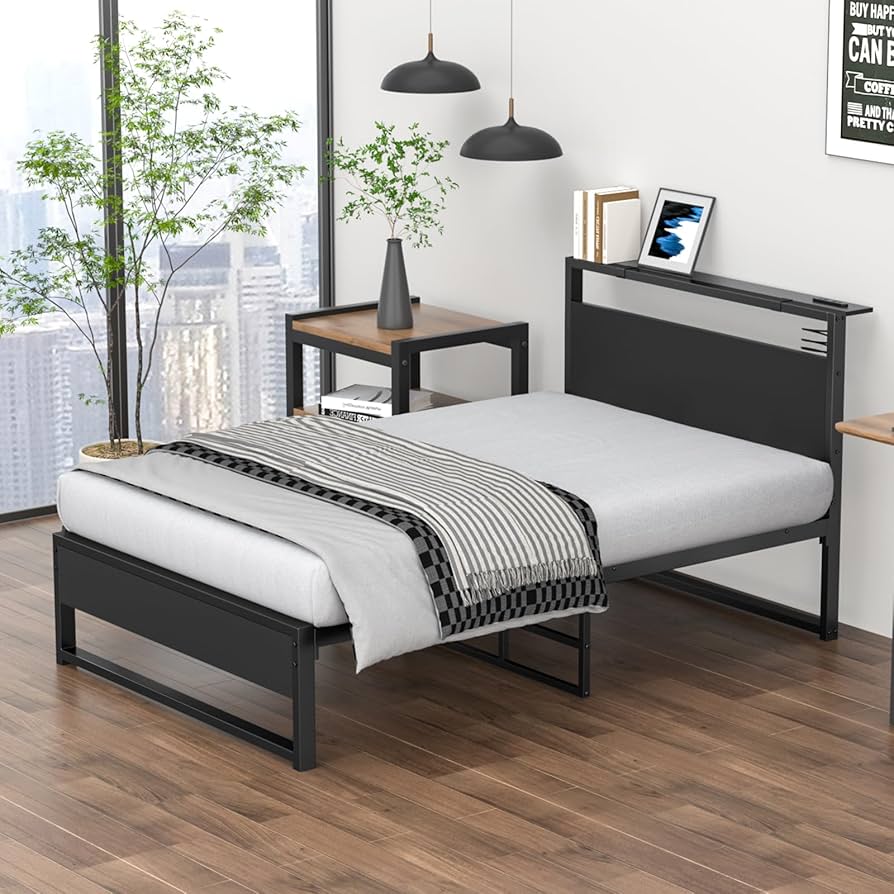 Amazon｜[2025改良型]Rebebe ベッドフレーム シングルベッド パイプ