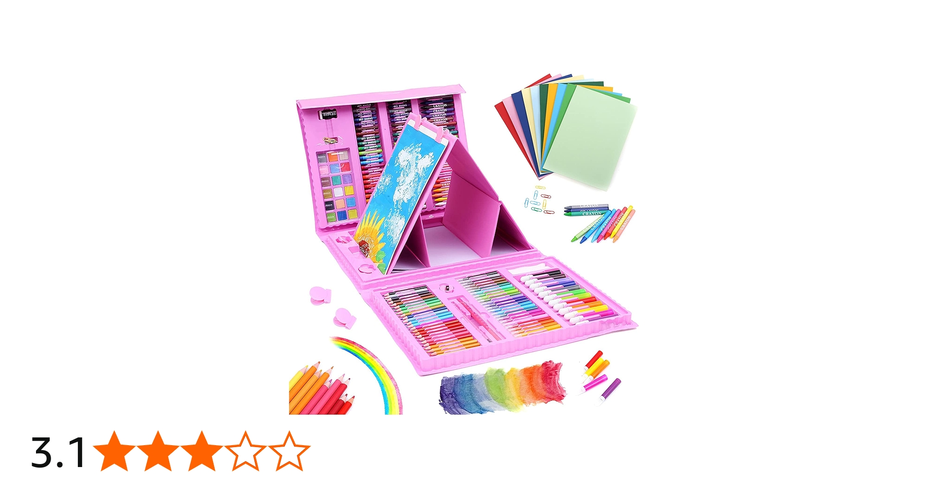 Amazon | お絵かきセット アートセット【色鉛筆 クレヨン 水性ペン 176