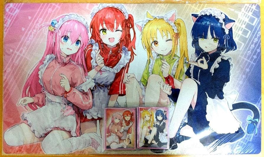 Amazon.co.jp: 結束バンド ぼっち ざ ろっく スリーブ&プレイマット 白