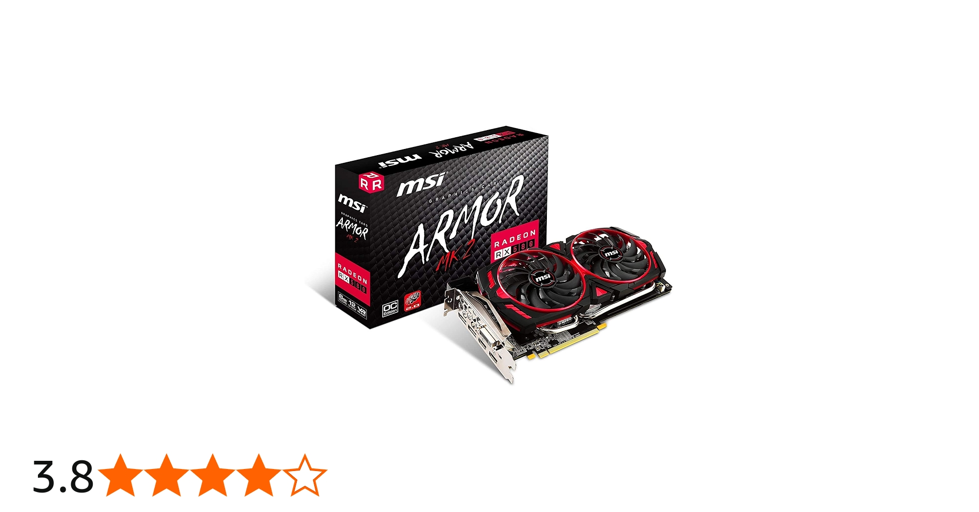 Amazon | MSI Radeon RX 580 ARMOR MK II 8G OC グラフィックスボード