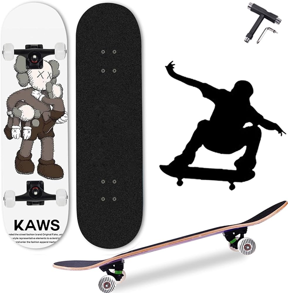 Amazon | スケートボード 7.5インチ コンプリート スケボー 7層カエデ