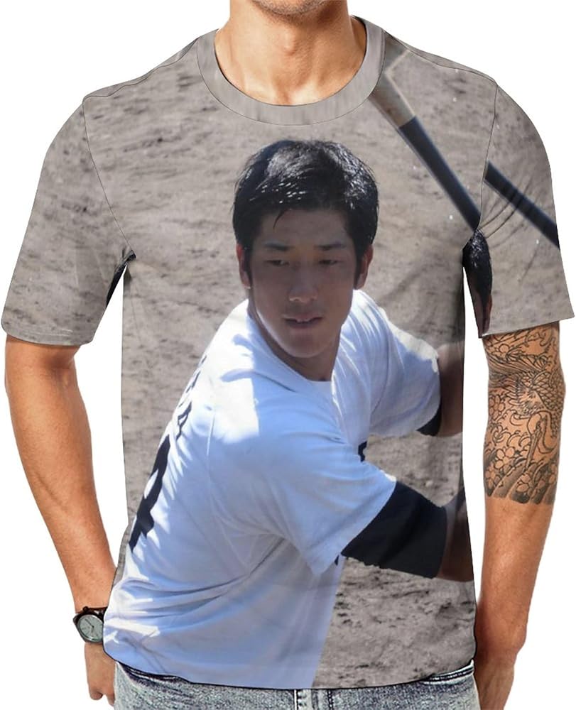 Amazon.co.jp: [HAMOM] 阪神タイガース 横田慎太郎 メンズ Tシャツ