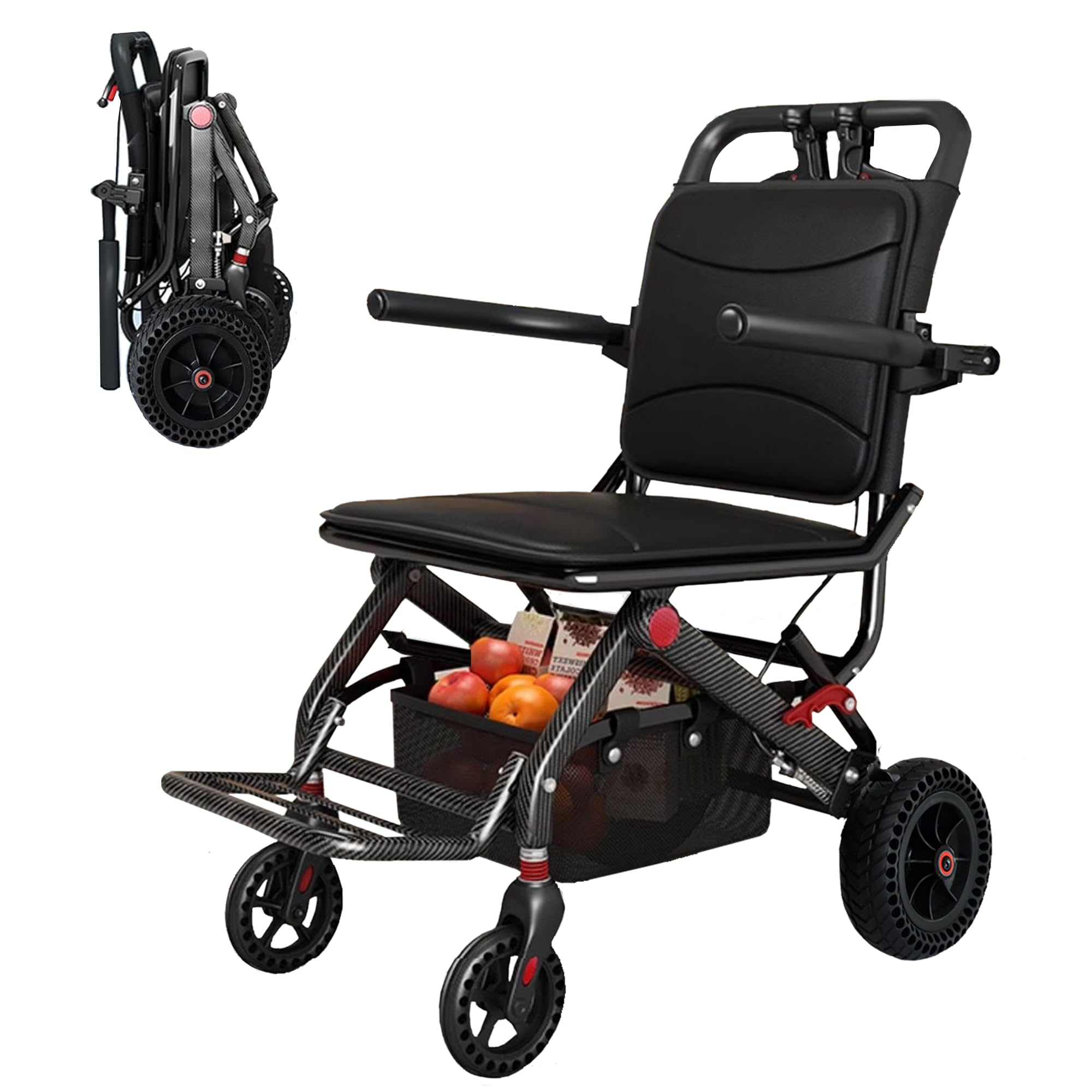 MIUGOO 介助用車椅子 買い物カゴ付き 未使用品 MIUGOO 介助用車椅子