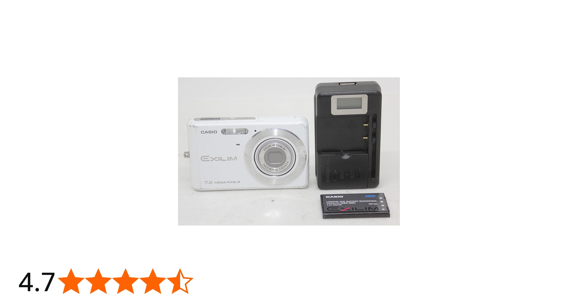 Amazon | CASIO デジタルカメラ EXILIM (エクシリム) ZOOM ホワイト EX