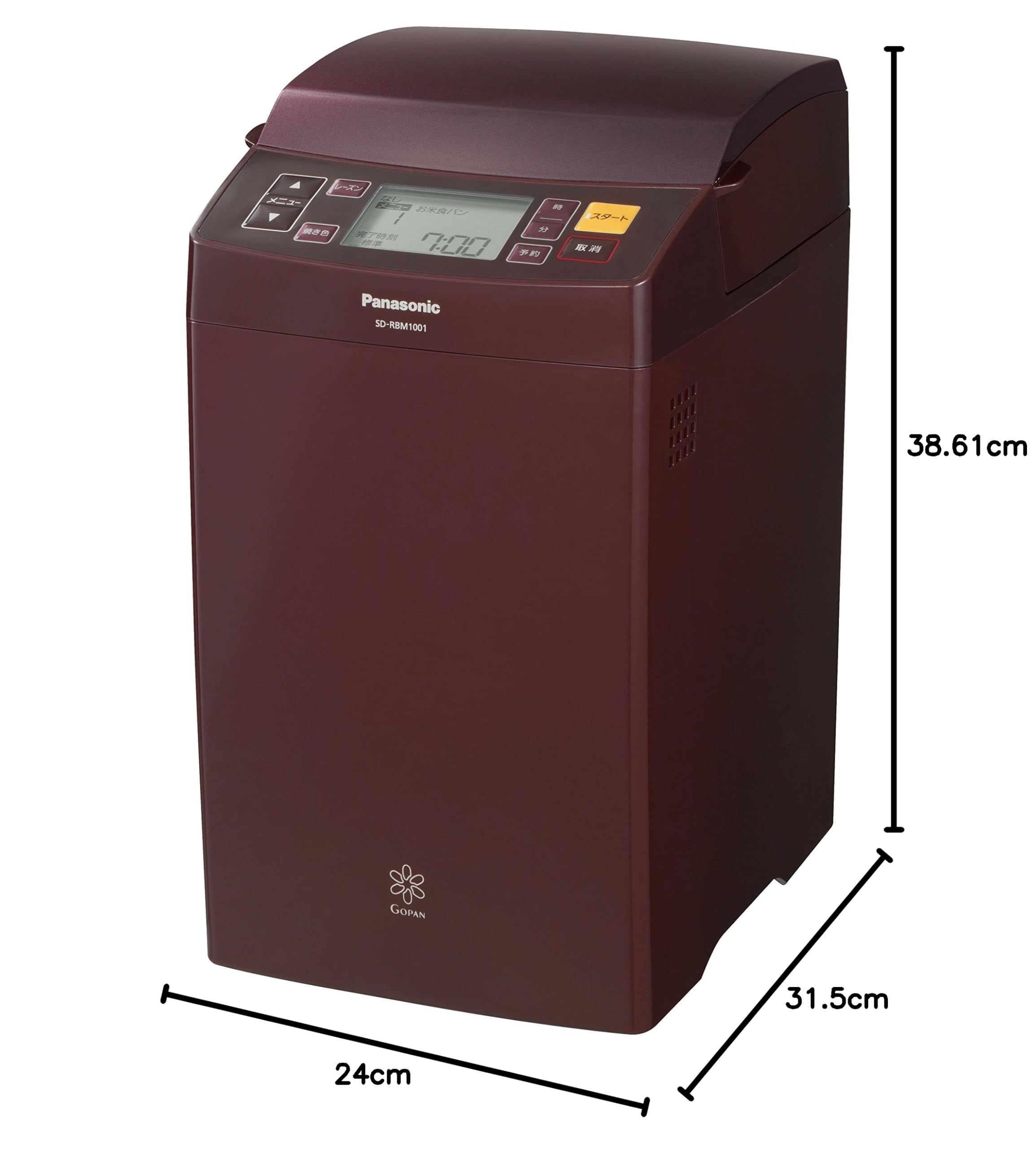 Amazon | パナソニック ホームベーカリー GOPAN(ゴパン) 1斤タイプ