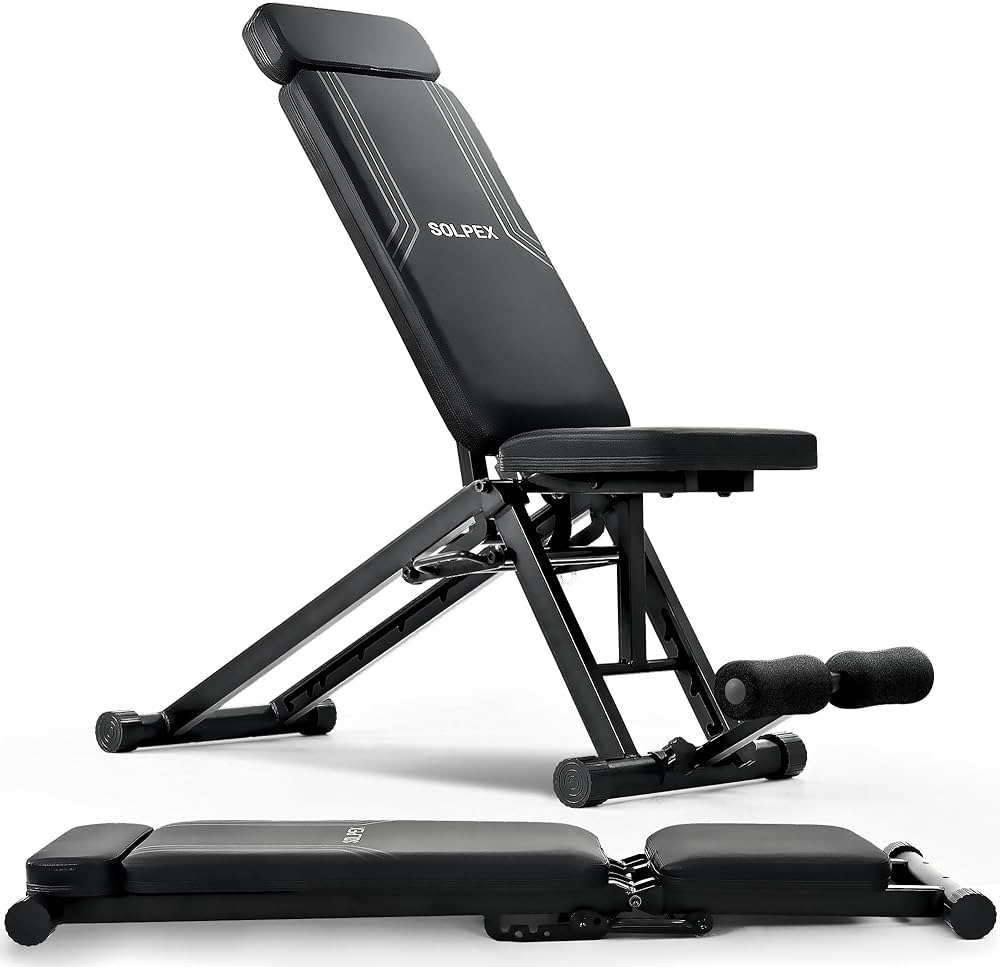 Amazon.co.jp: Solpex トレーニングベンチ インクラインベンチ 腹筋