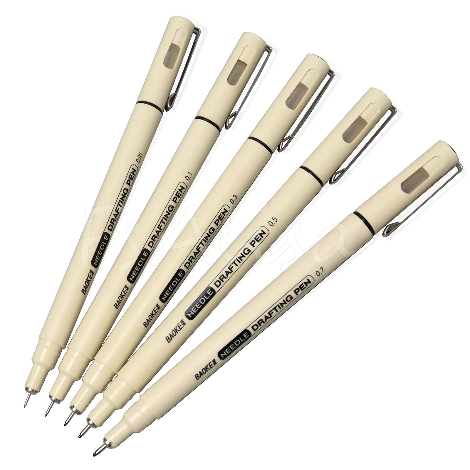 Amazon.co.jp: FsAlisa ミリペン 黒 水性ペン ニードルペン 防水 極細