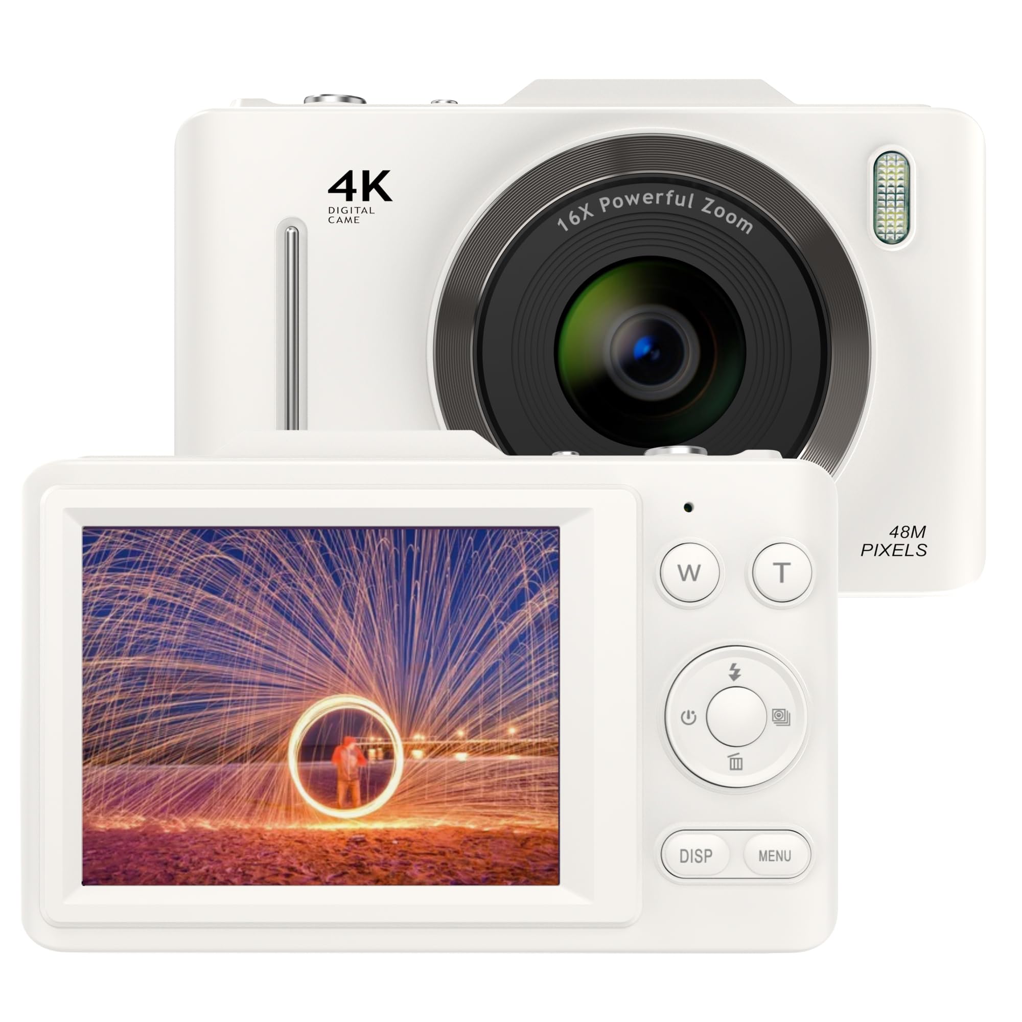 Amazon | デジカメ 4Kデジタルカメラ コンパクトカメラ 30FPS 6800万