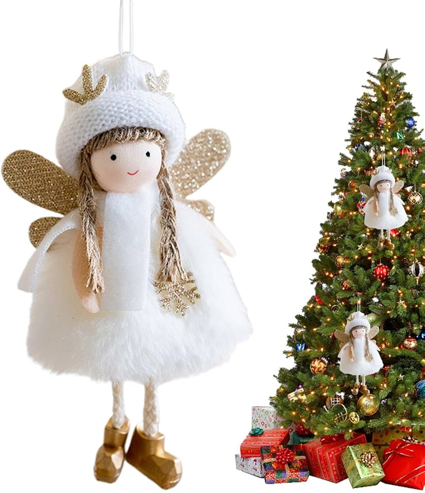 Amazon.co.jp: クリスマス天使の装飾品、クリスマス天使人形ペンダント