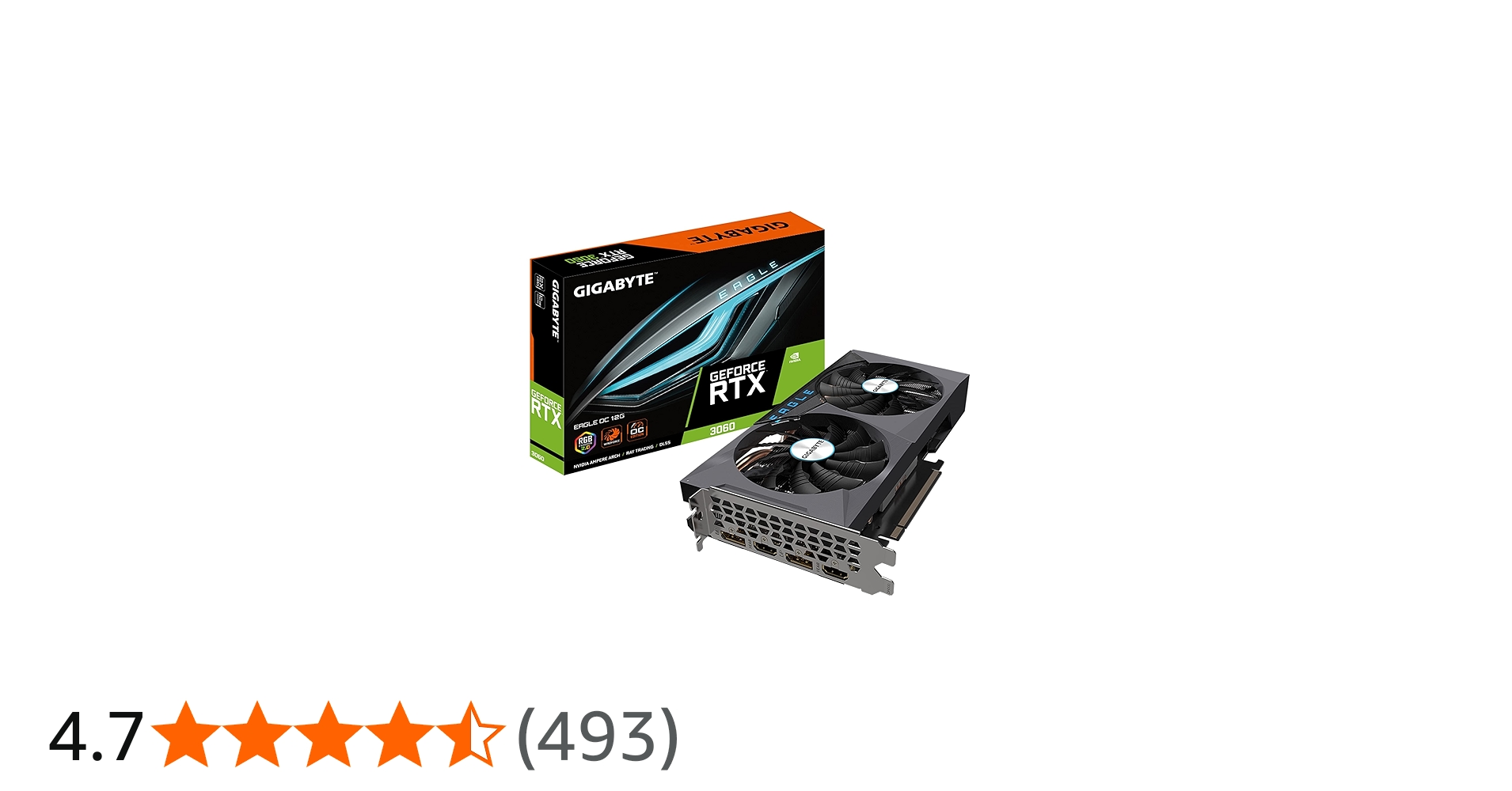 Amazon | GIGABYTE GeForce RTX 3060 Eagle OC 12G (REV2.0