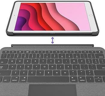 Amazon.com: Logitech Combo Touch Keyboard Folio Case for iPad 10.2