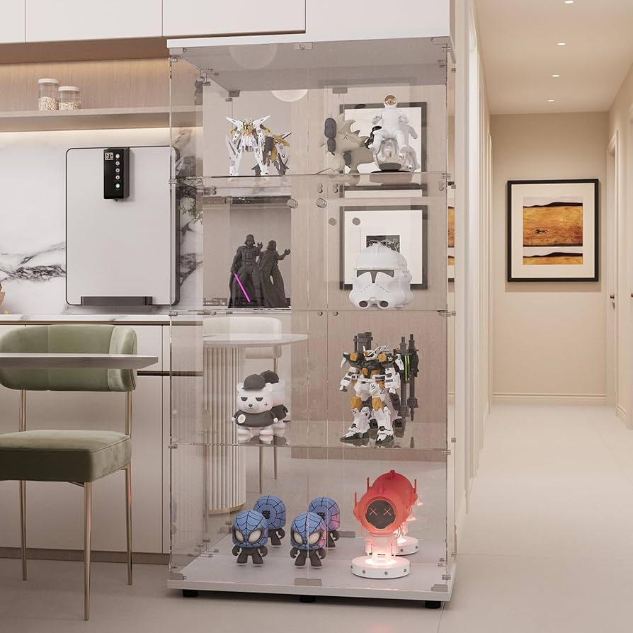 Amazon.co.jp: 生活グッズラボ ショーケース ガラスケース 背面ミラー