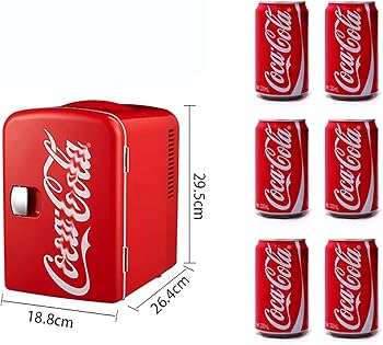 Amazon | ミニ冷蔵庫、カウンタートップ冷蔵庫、コカコーラカー冷蔵庫