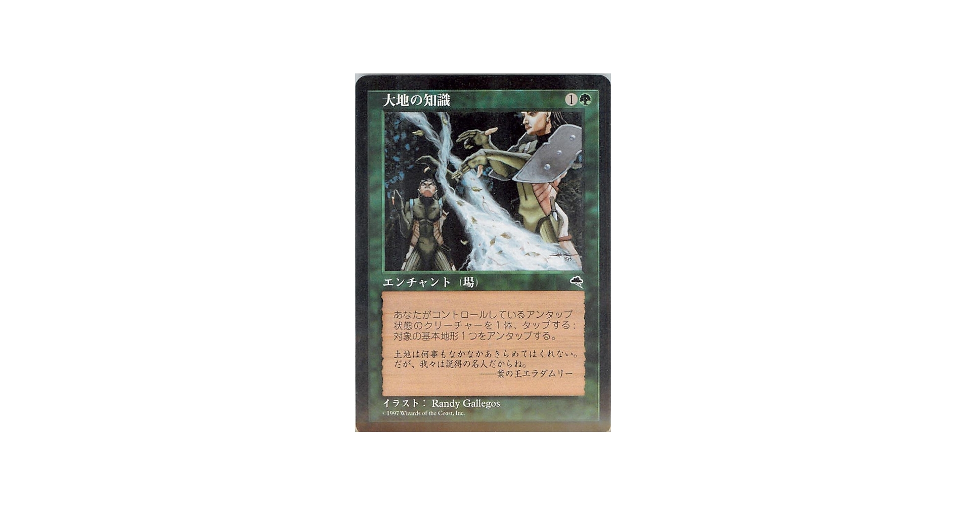 Amazon.co.jp: マジックザギャザリング MTG 緑 日本語版 大地の知識