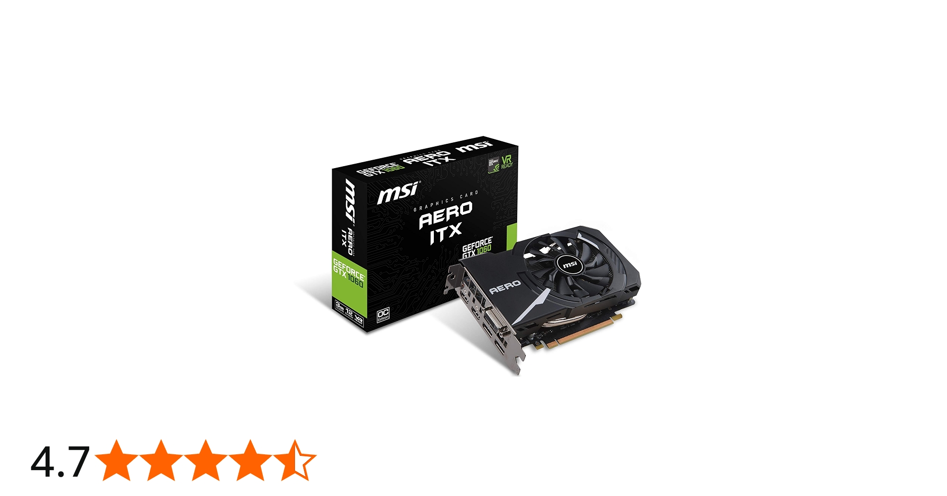Amazon | MSI GeForce GTX 1060 AERO ITX 3G OC グラフィックスボード