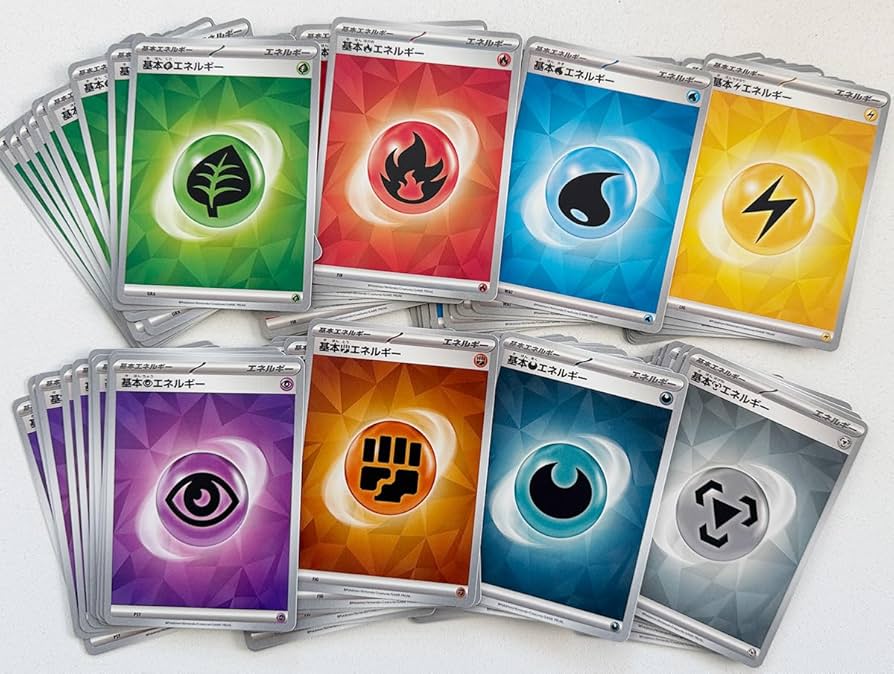 Amazon.co.jp: ポケモンカードゲーム 基本エネルギーカード80枚（8種