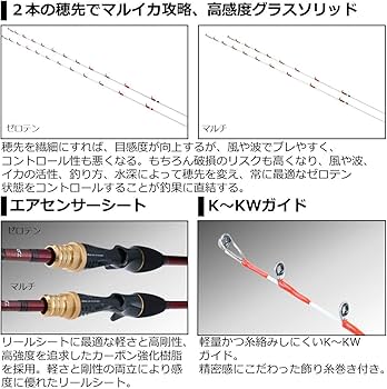 Amazon | ダイワ アナリスター マルイカ ゼロテン | ダイワ(DAIWA) | 船竿