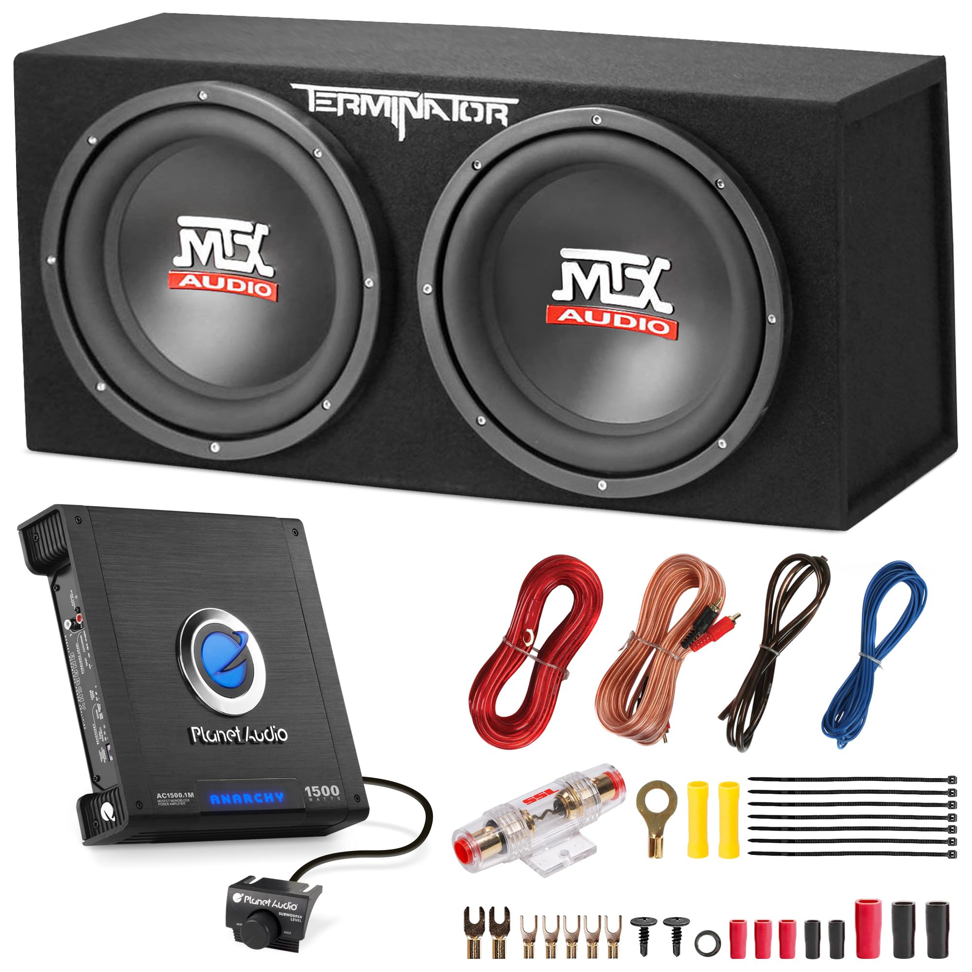 Amazon.com: MTX 12-Inch Dual Subwoofer with Amp & Wiring Kit