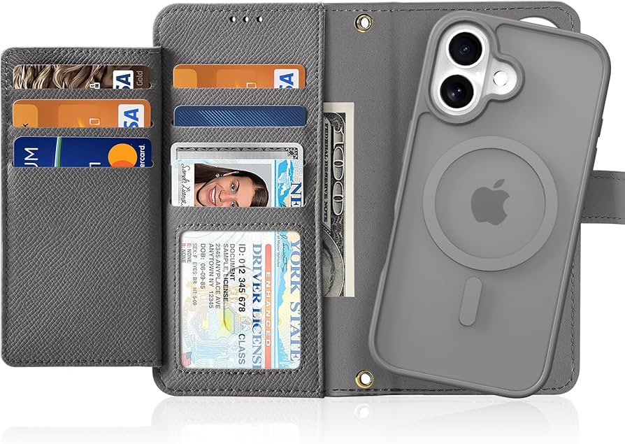 Amazon.co.jp: 【2024新登場・2in1分離式・財布一体型】iPhone 16 手帳