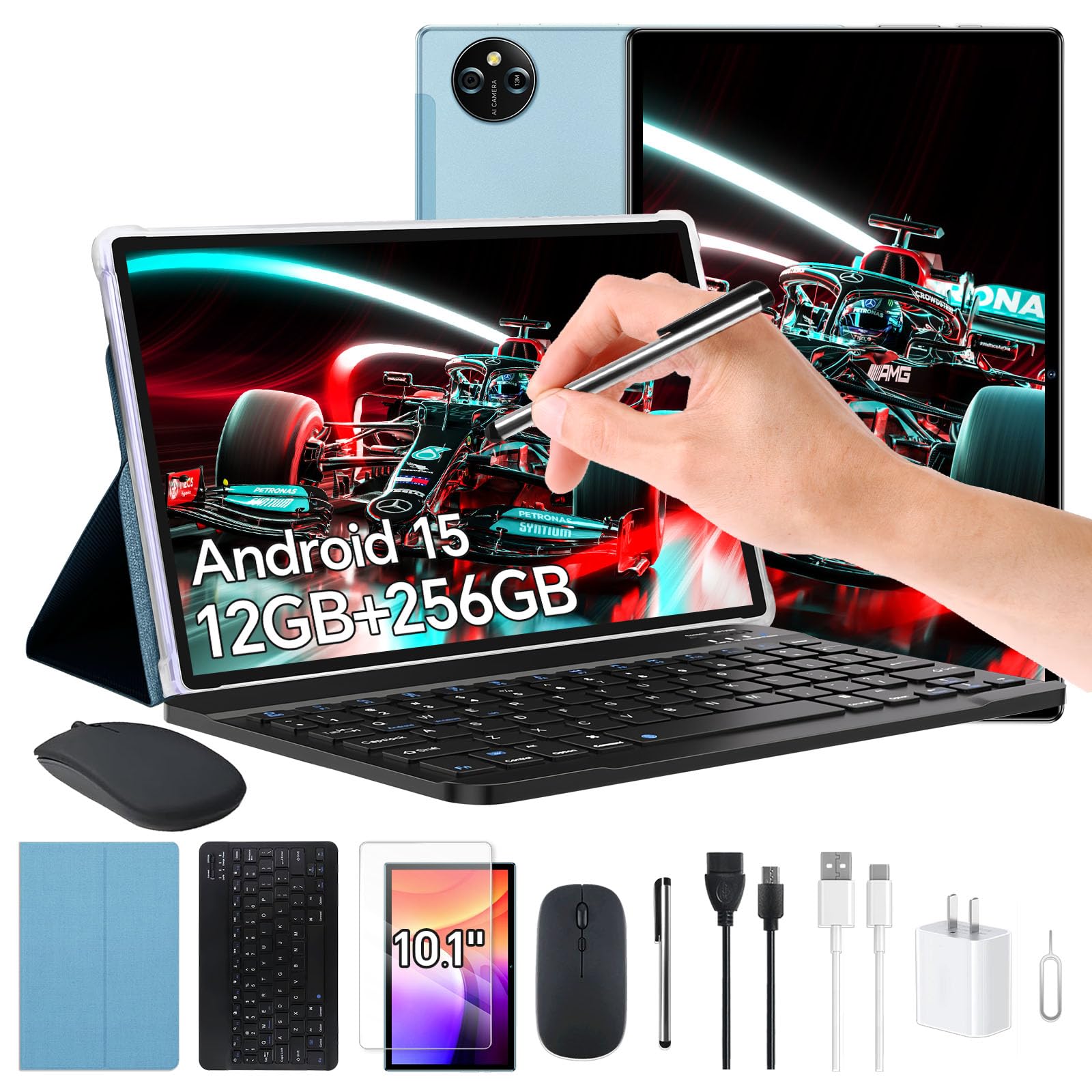 Amazon.co.jp: 10インチAndroid 15タブレット,12GB+256GB+1TB拡張対応