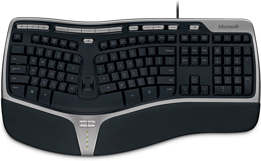 Amazon.com: Microsoft Wired Natural Ergonomic Keyboard 4000