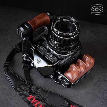 Amazon.com : Wood Wooden Left + Right Camera Hand Grip Kit for