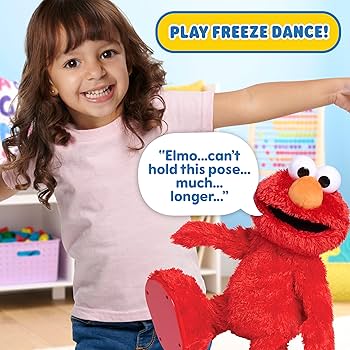 Amazon.com: Sesame Street Hokey Pokey Elmo 14” Interactive Plush