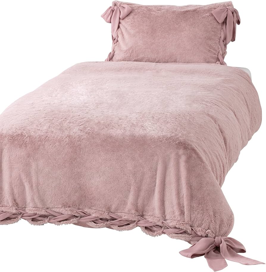 Amazon｜Francfranc フランフラン WARMY リボン 掛け布団カバー ダブル