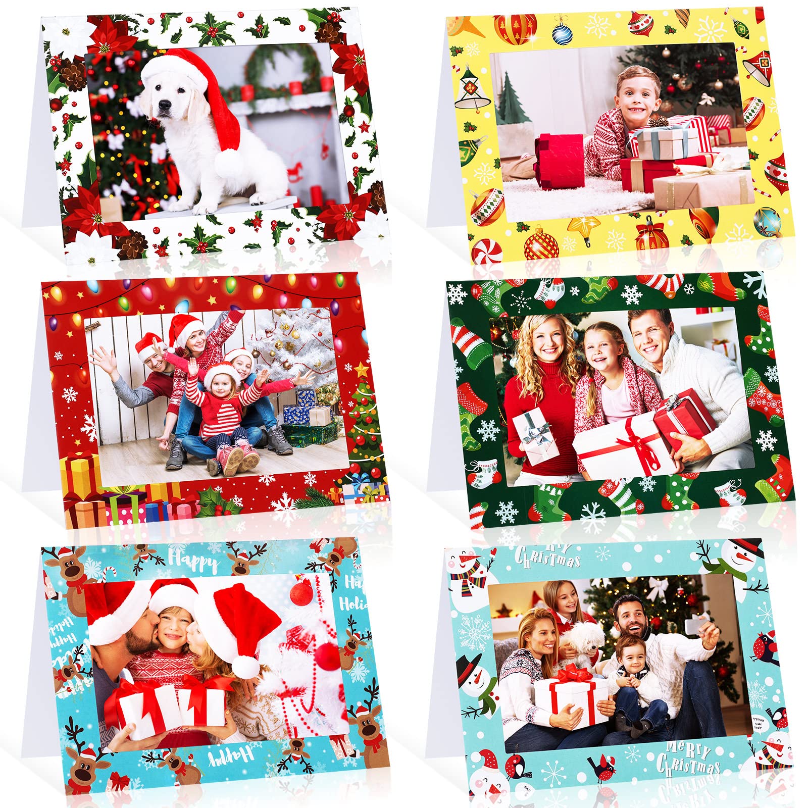 Amazon | Remerry クリスマスフォトフレームカード 72枚パック 4 x 6