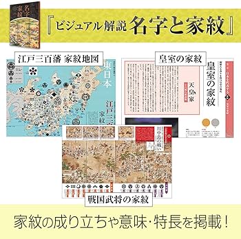 ユーキャン 日本の名字・家紋大事典 名字大事典2巻+家紋大事典1巻+