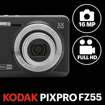 Buy Kodak PIXPRO Friendly Zoom FZ55-BK 16MP Digital Camera with 5X