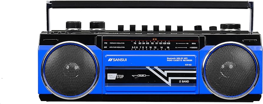 Amazon.co.jp: SANSUI Bluetooth搭載ラジカセ【USB/SDカードMP3再生