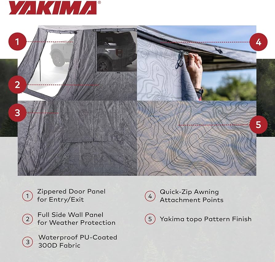Amazon.com: Yakima OverNOut 270 XL LH Full Wall Kit Awning
