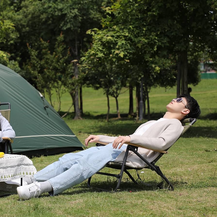 Amazon.co.jp: TIMBER RIDGE アウトドアチェア あぐらチェア 折り畳み