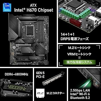 Amazon | MSI MAG H670 TOMAHAWK WIFI DDR4 マザーボード ATX [Intel