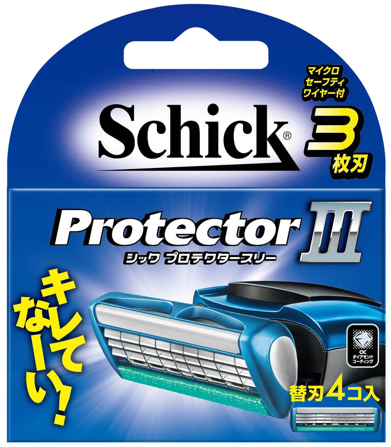 Amazon.co.jp: シック Schick プロテクタースリー 3枚刃 替刃 (4コ入