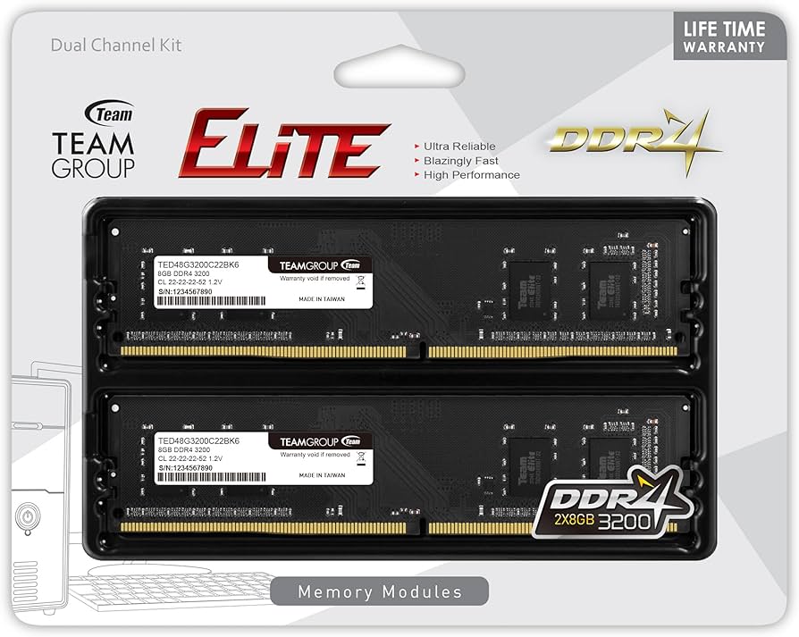 Amazon.co.jp: TEAMGROUP Elite DDR4 16GB キット (2 x 8GB) 3200MHz