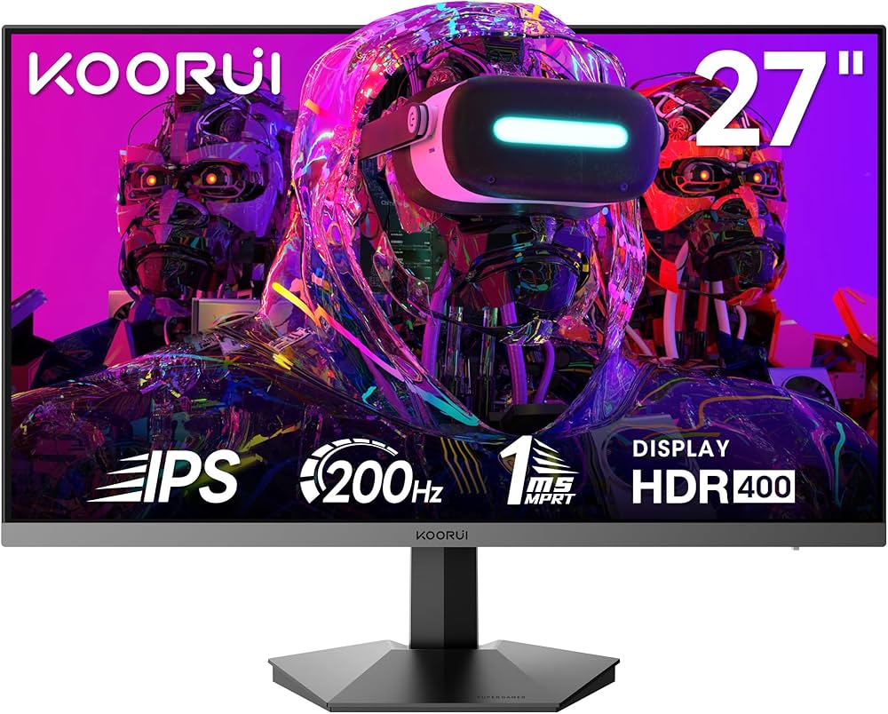 Amazon.co.jp: KOORUI モニター 27インチ IPS 非光沢 フルHD pc