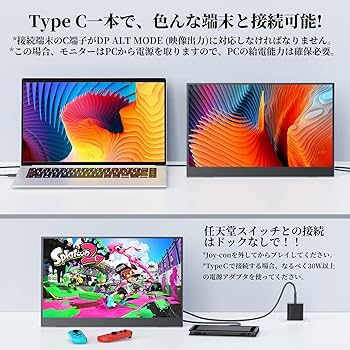 Amazon.co.jp: 【Amazon限定ブランド】VisionOwl モバイルモニター 14