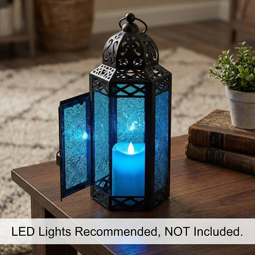 Amazon.com: VELA Lanterns Moroccan Lamp Lantern Decorative Candle
