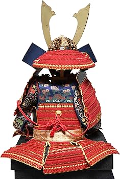 Amazon | 【子供着用鎧】三歳～七歳着用朱赤糸威大鎧：龍玉作【五月