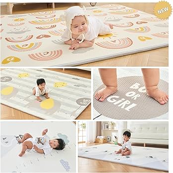 Amazon.co.jp: GU MODE プレイマット ベビープレイマット シームレス