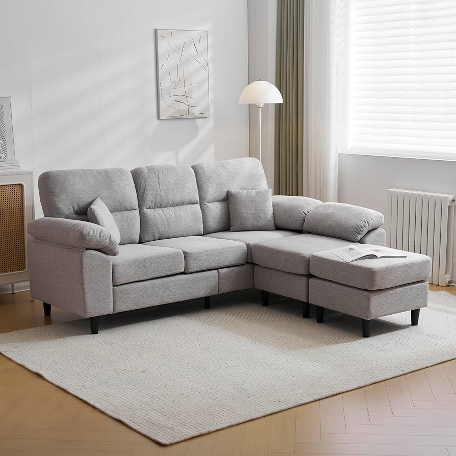 Amazon｜HDKHTWL ソファ ソファーセット 5人掛け L字 クッション付き