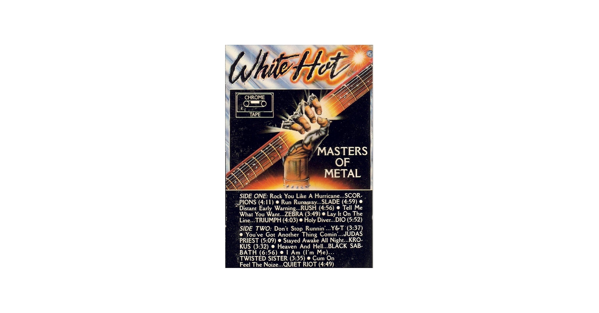 Scorpions, Slade, Rush, Dio, Judas Priest, Black Sabbath, Triumph