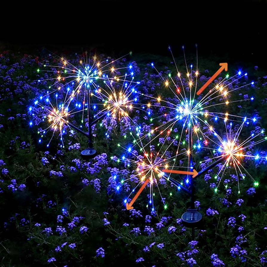 Amazon.co.jp: スパークルライト - 庭の線香花火ライト - 240 LED花火
