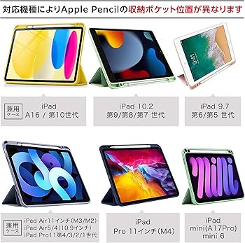 Amazon.co.jp: ペンシル収納ポケット タッチペン付き iPad mini A17