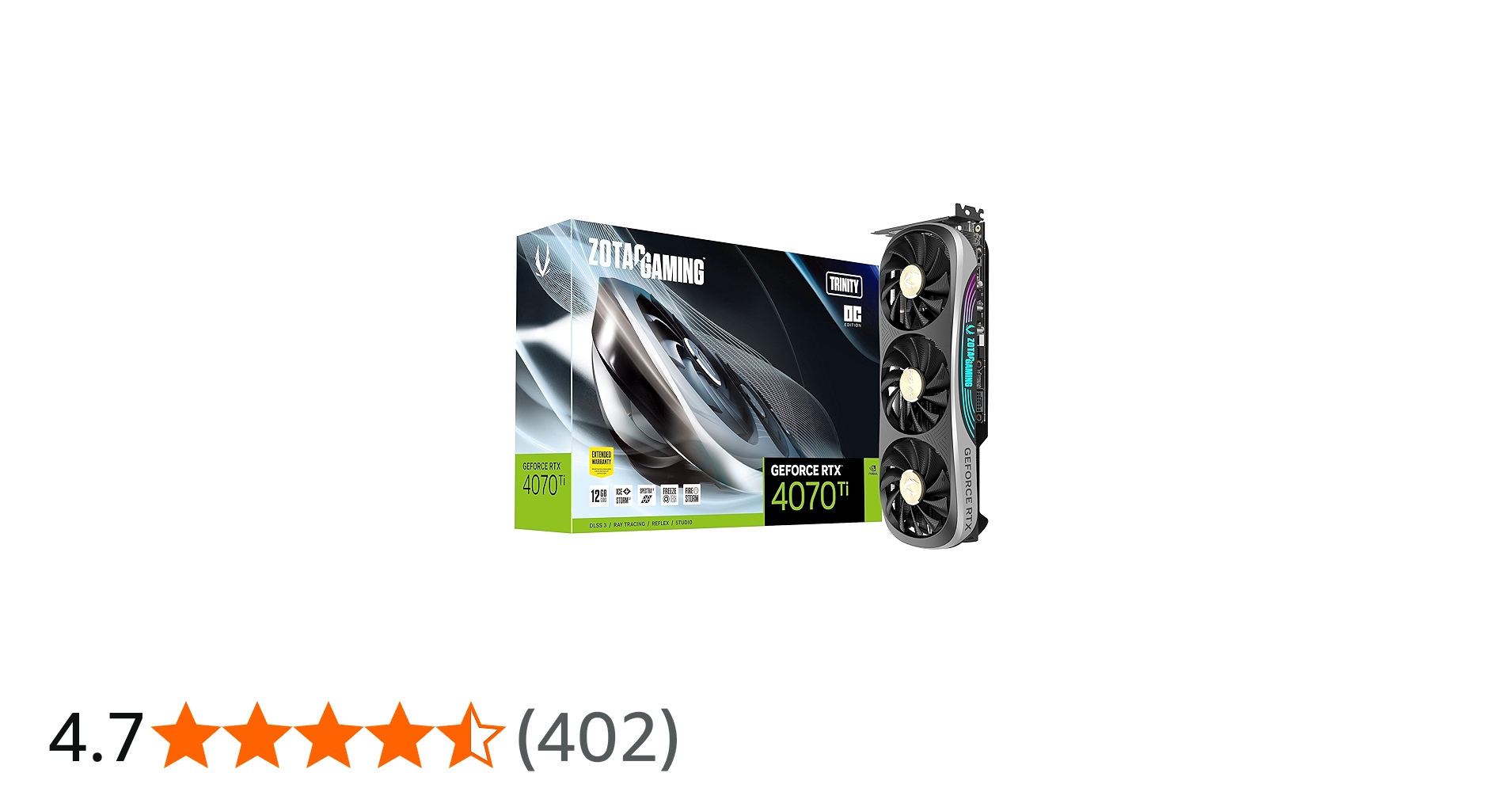 Amazon | ZOTAC (ゾタック) Gaming GeForce RTX 4070 Ti Trinity OC